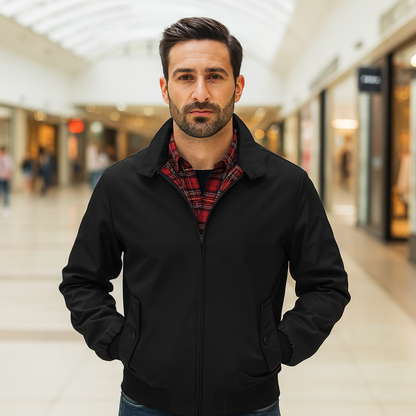 Black Bomber Jacket
