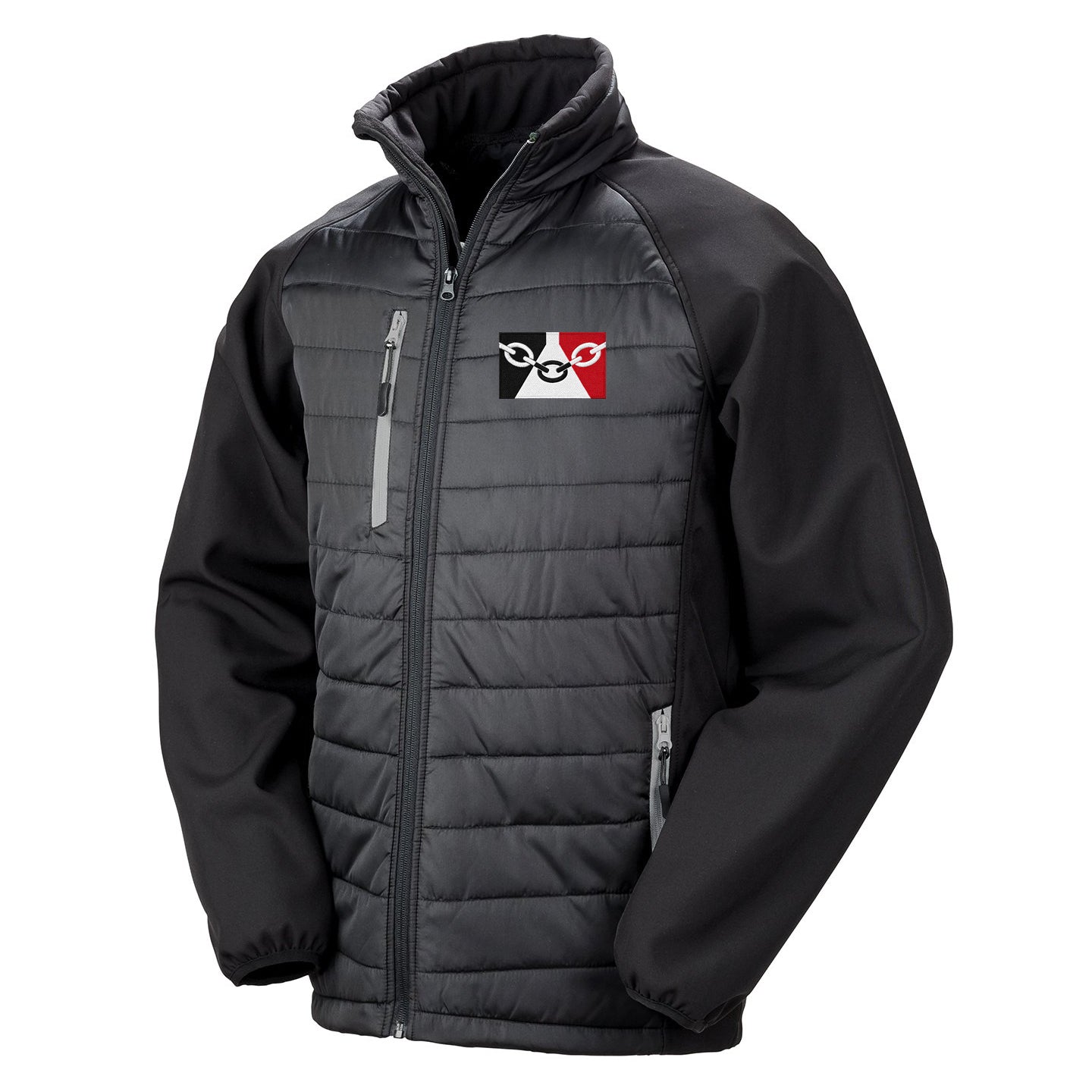 Black Country Flag Softshell Jacket