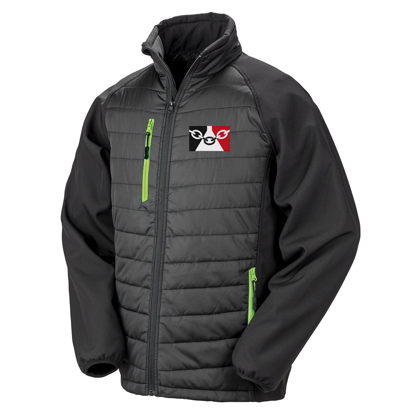 Black Country Flag Softshell Jacket