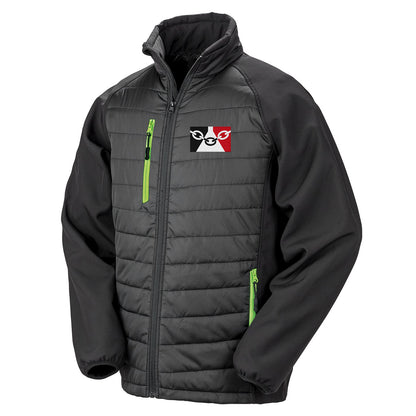 Black Country Flag Softshell Jacket