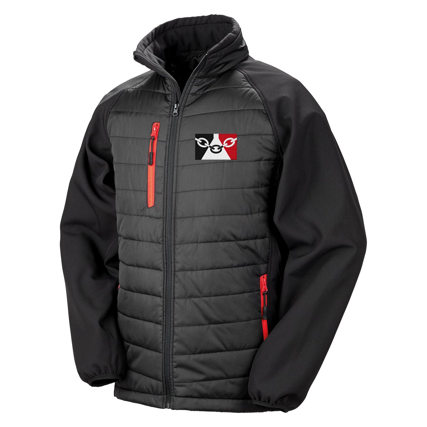 Black Country Flag Softshell Jacket