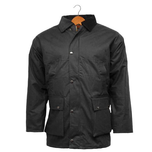 Black Wax Jacket Mens