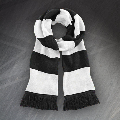 Black White Bar Scarf