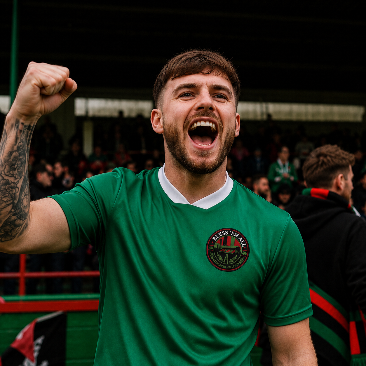 Bless em All Glentoran Football Shirt