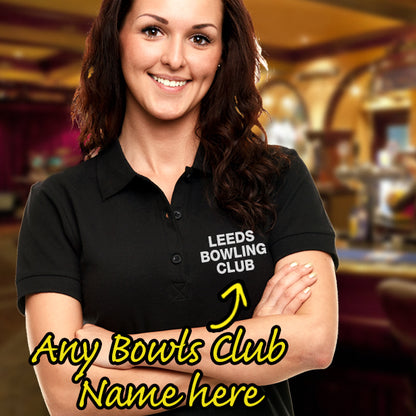 Personalised Bowls Club Embroidered Classic Polo Shirt