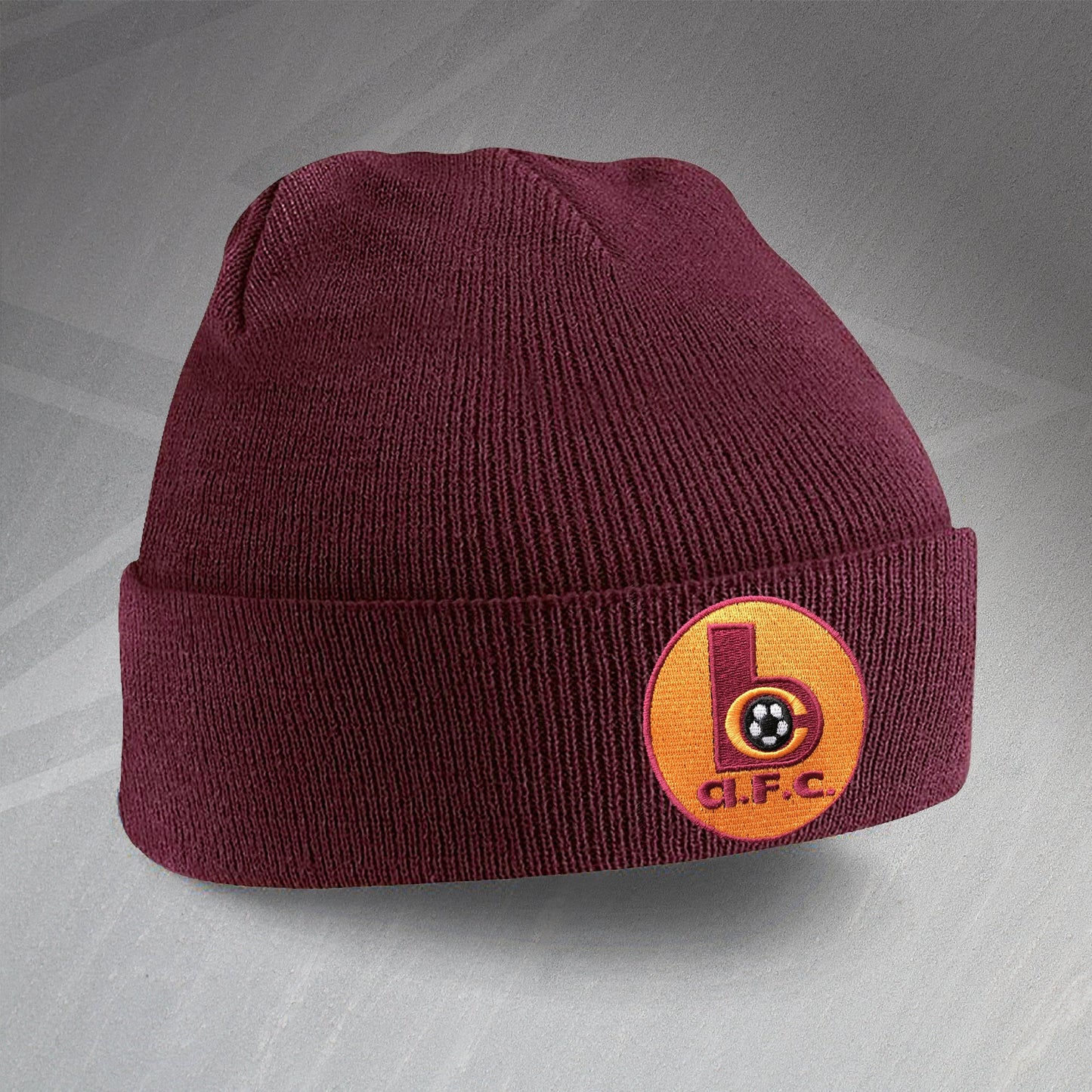 Retro Bradford Beanie Hat with Embroidered Badge