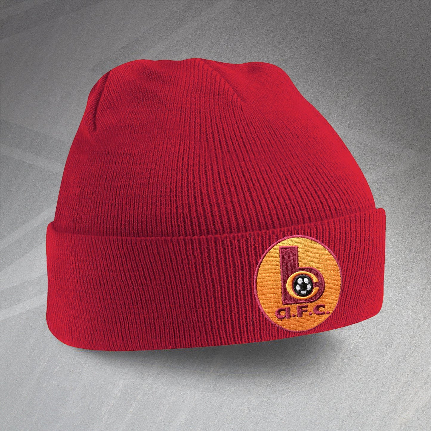 Retro Bradford Beanie Hat with Embroidered Badge