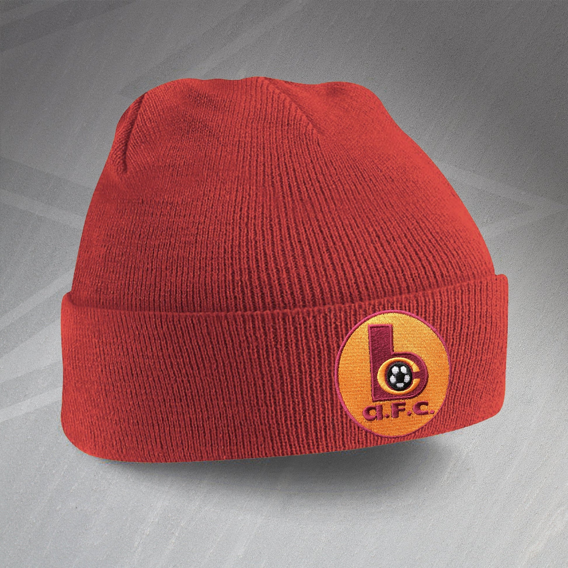 Retro Bradford Beanie Hat with Embroidered Badge