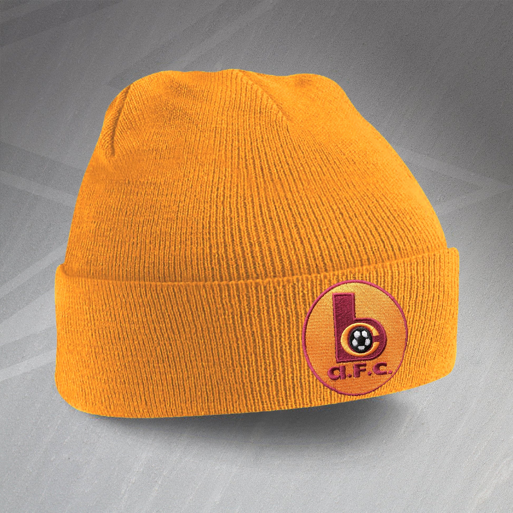 Retro Bradford Beanie Hat with Embroidered Badge
