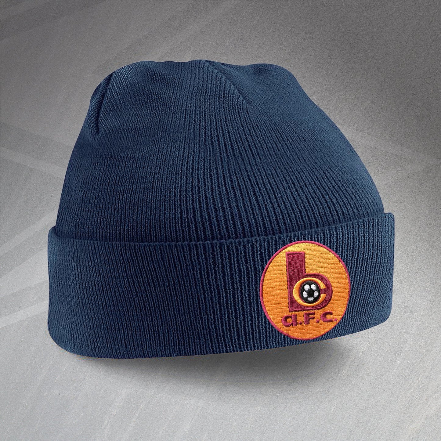 Retro Bradford Beanie Hat with Embroidered Badge