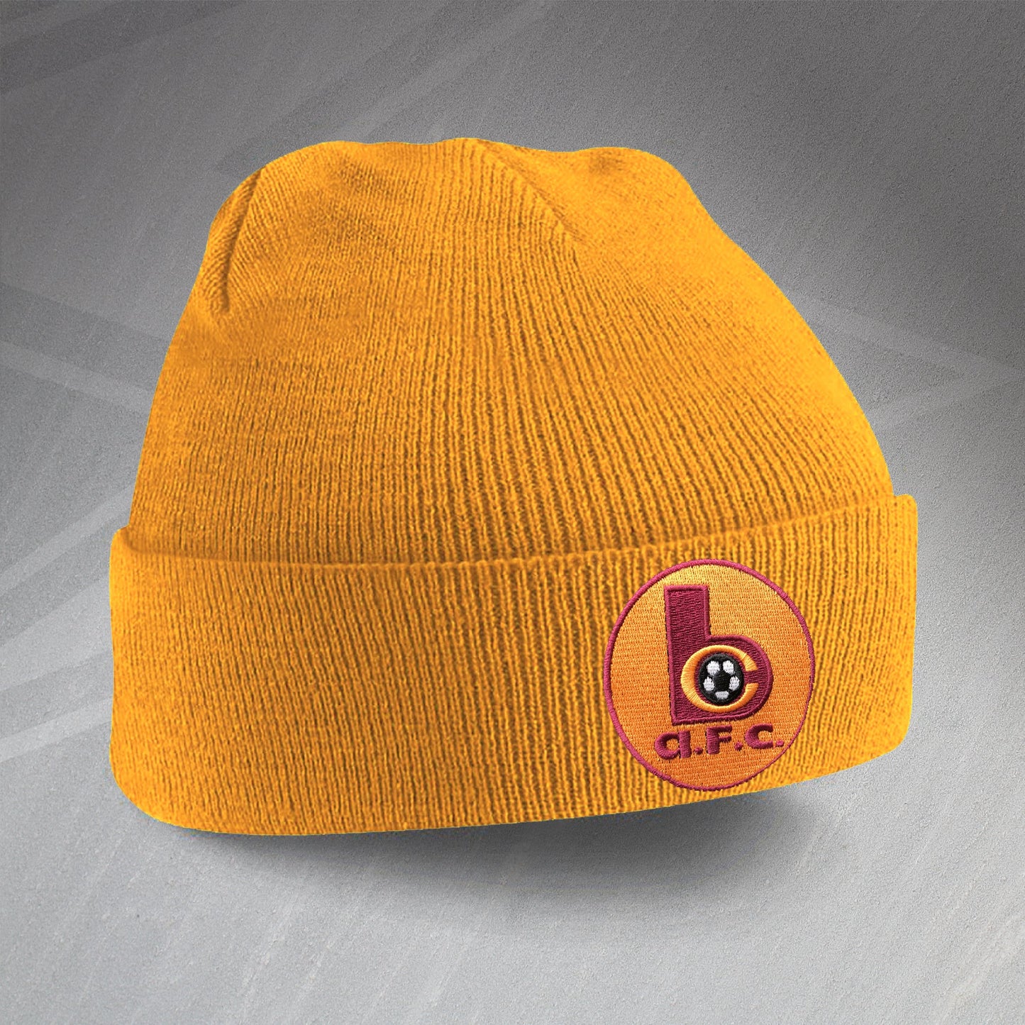 Retro Bradford Beanie Hat with Embroidered Badge