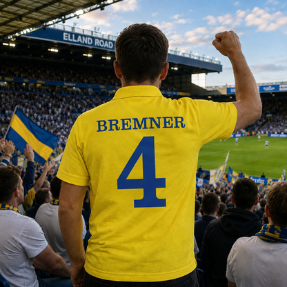 Bremner 4 Embroidered Polo Shirt with Print on Back