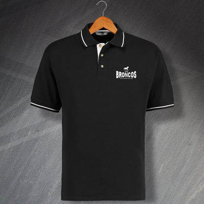 The Broncos Embroidered Contrast Polo Shirt
