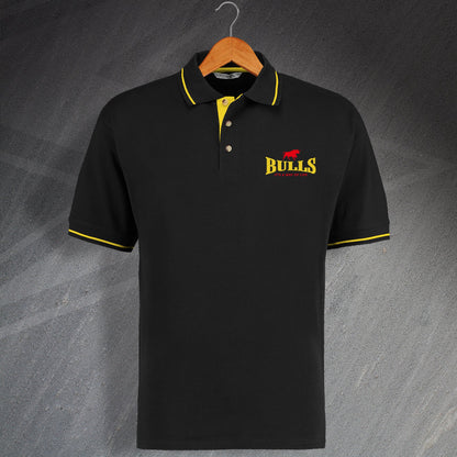 Bulls It's a Way of Life Embroidered Contrast Polo Shirt