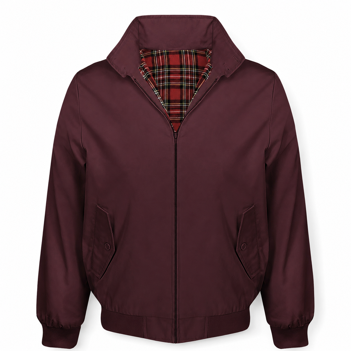 Burgundy Harrington Jacket