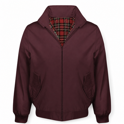 Burgundy Harrington Jacket
