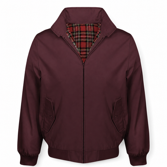 Burgundy Harrington Jacket
