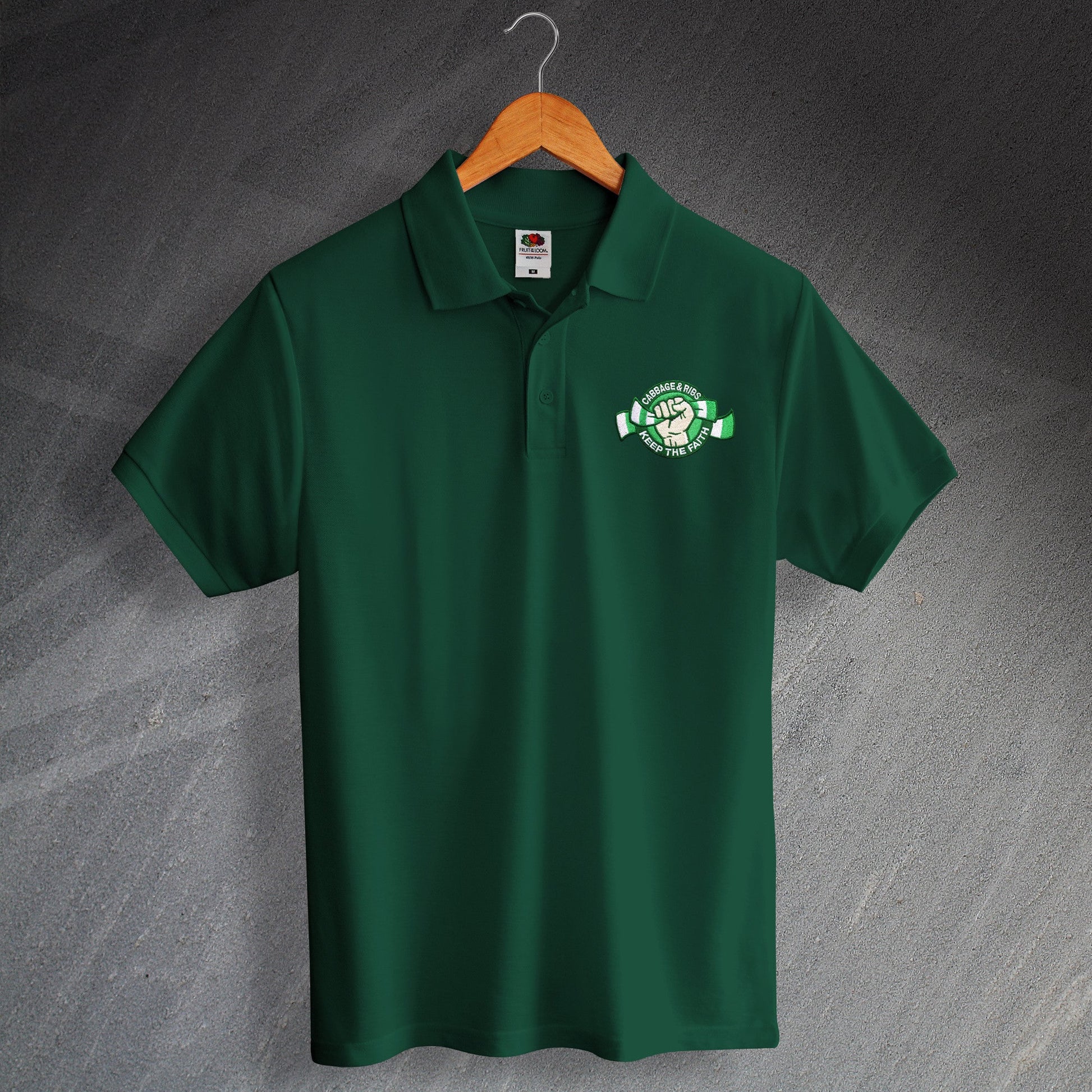 Cabbage and Ribs Keep The Faith Polo Shirt