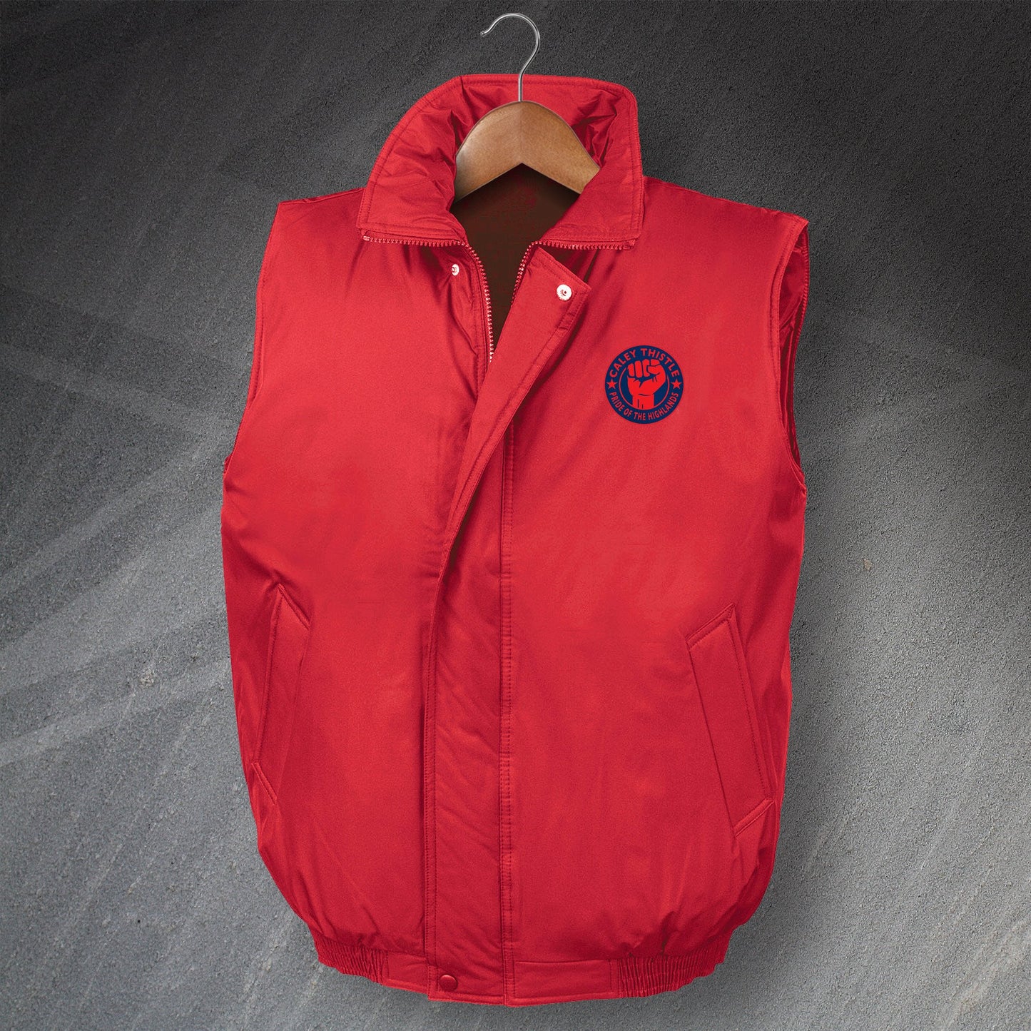 Caley Thistle Pride of The Highlanders Embroidered Padded Gilet