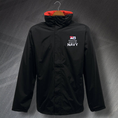 Proud to Have Served In The Canadian Navy Embroidered Waterproof Jacket