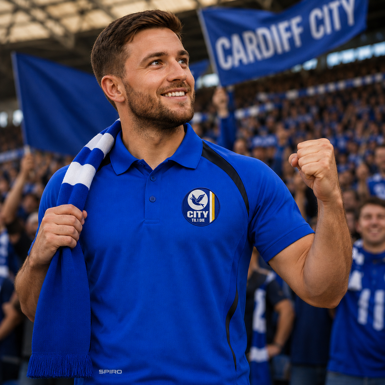Cardiff City Til I Die Football Shirt