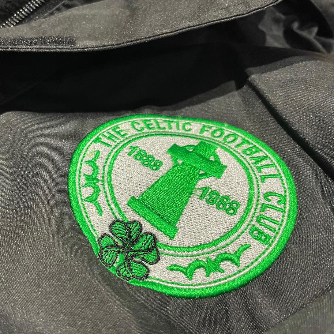 Retro Celtic Centenary Embroidered Core Channel Jacket - Black Large
