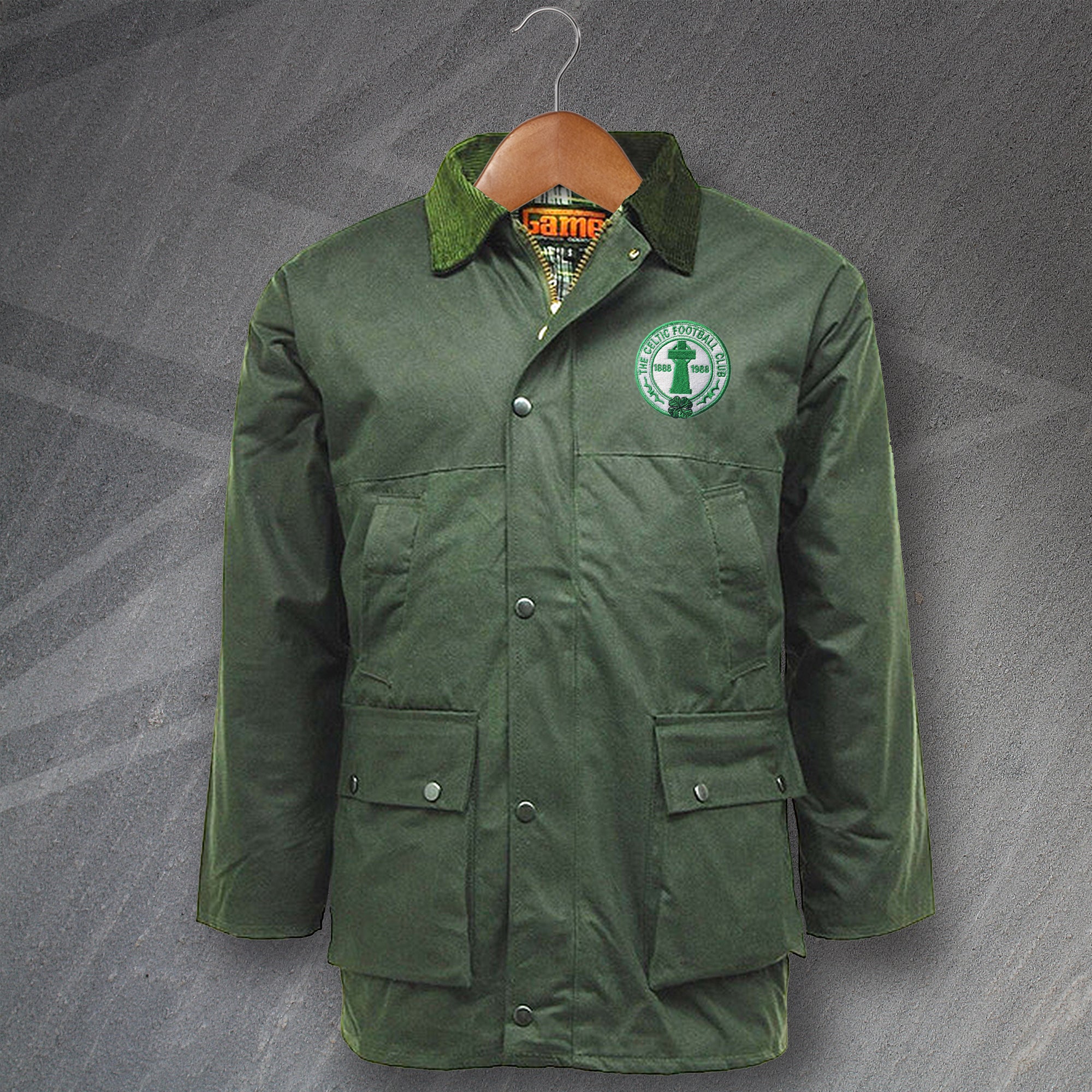 Celtic Football Coat | Shop for Glasgow Celtic Wax Jackets for Sale ...