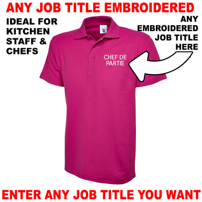Custom Kitchen Staff Polo Shirt