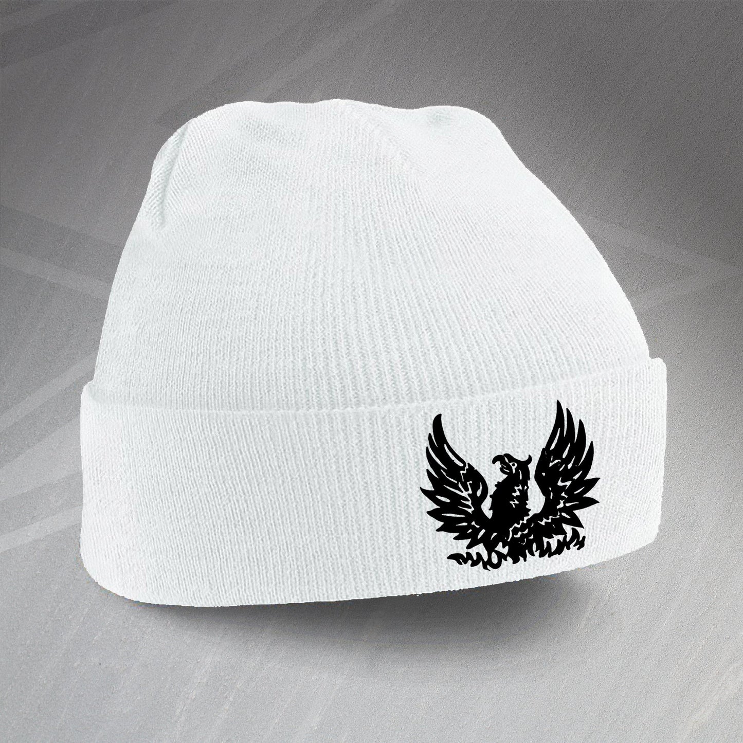 Retro Cirencester Beanie Hat with Embroidered Badge