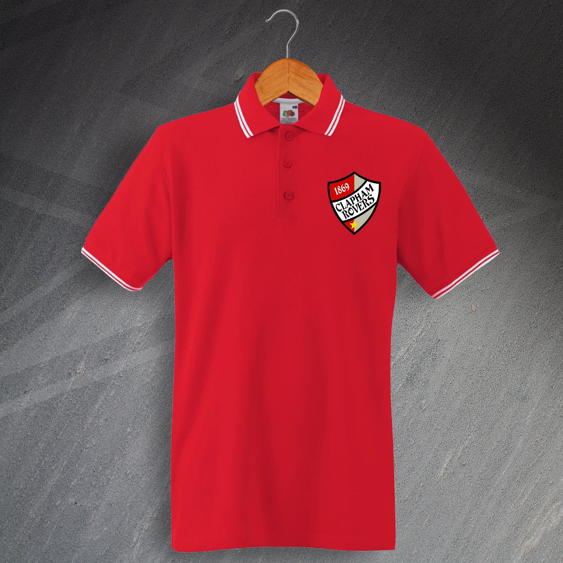 Retro Clapham Rovers Polo Shirt
