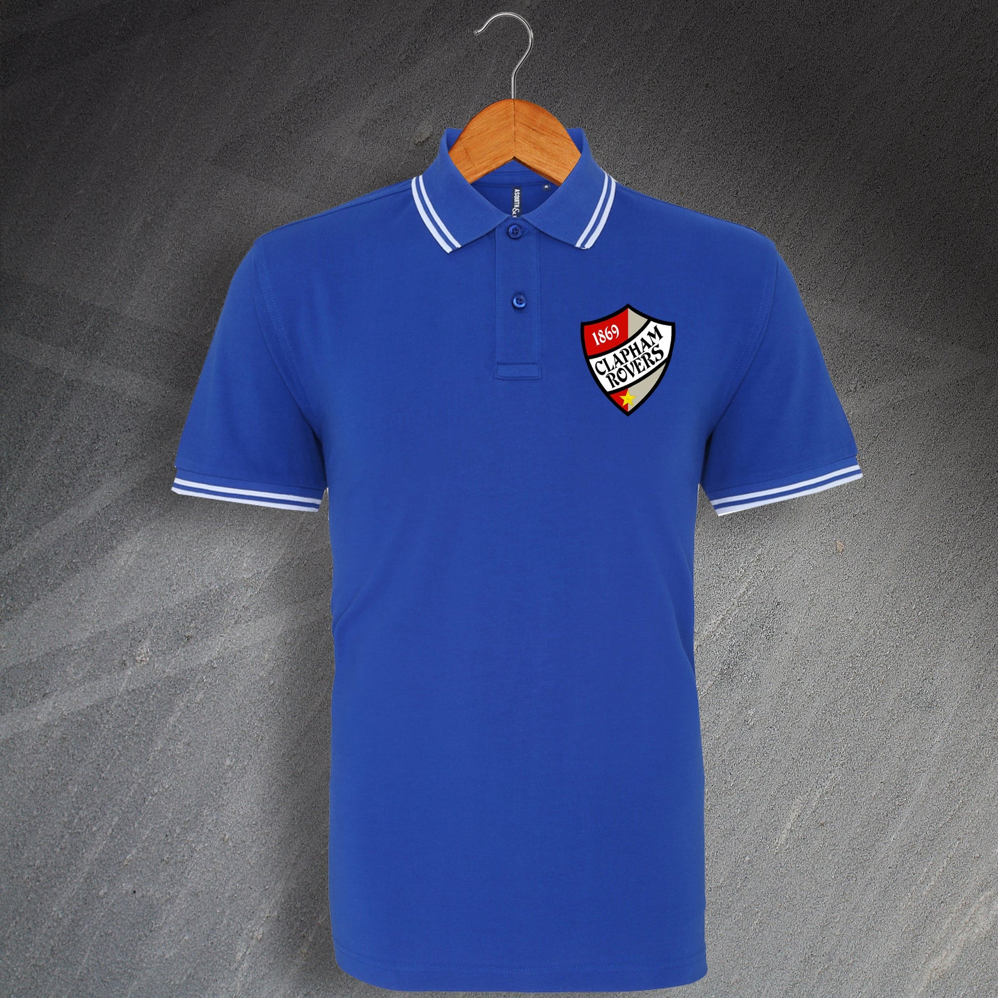 Retro Clapham Rovers Polo Shirt