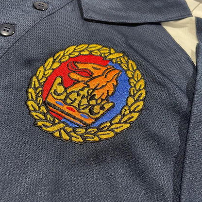 Retro Chester 1992 Embroidered Performance Lightweight Sport Polo Shirt - Navy White Large