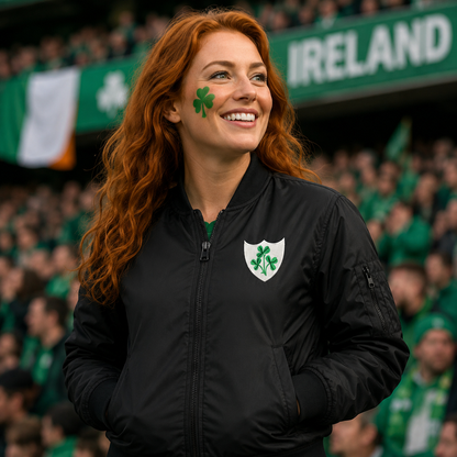 Classic Ireland Rugby Union Bomber Jacket