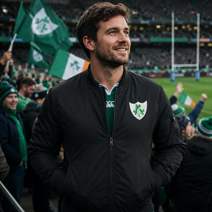 Classic Ireland Rugby Union Bomber Jacket