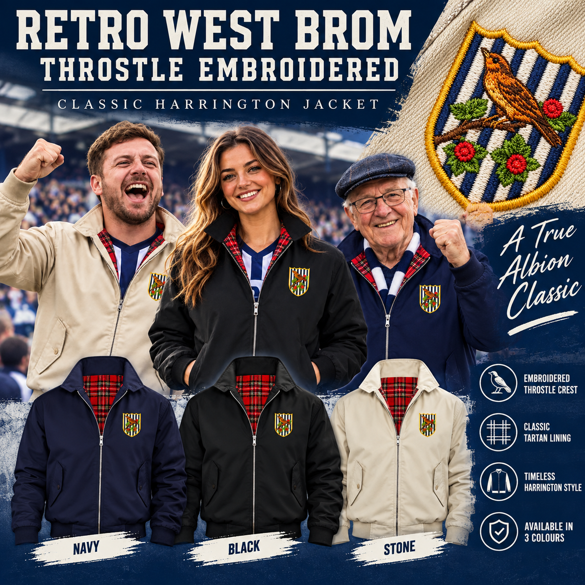 Classic West Bromwich Albion Jacket Mens
