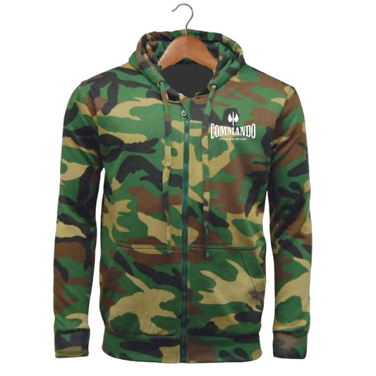 Commando Camouflage Hoodie Mens