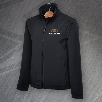 Royal Marines Commando Veteran Embroidered Full Zip Softshell Jacket