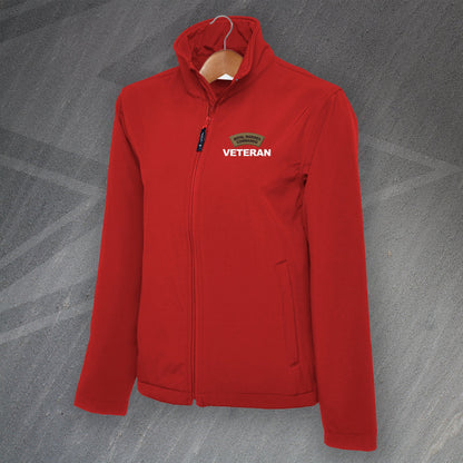 Royal Marines Commando Veteran Embroidered Full Zip Softshell Jacket