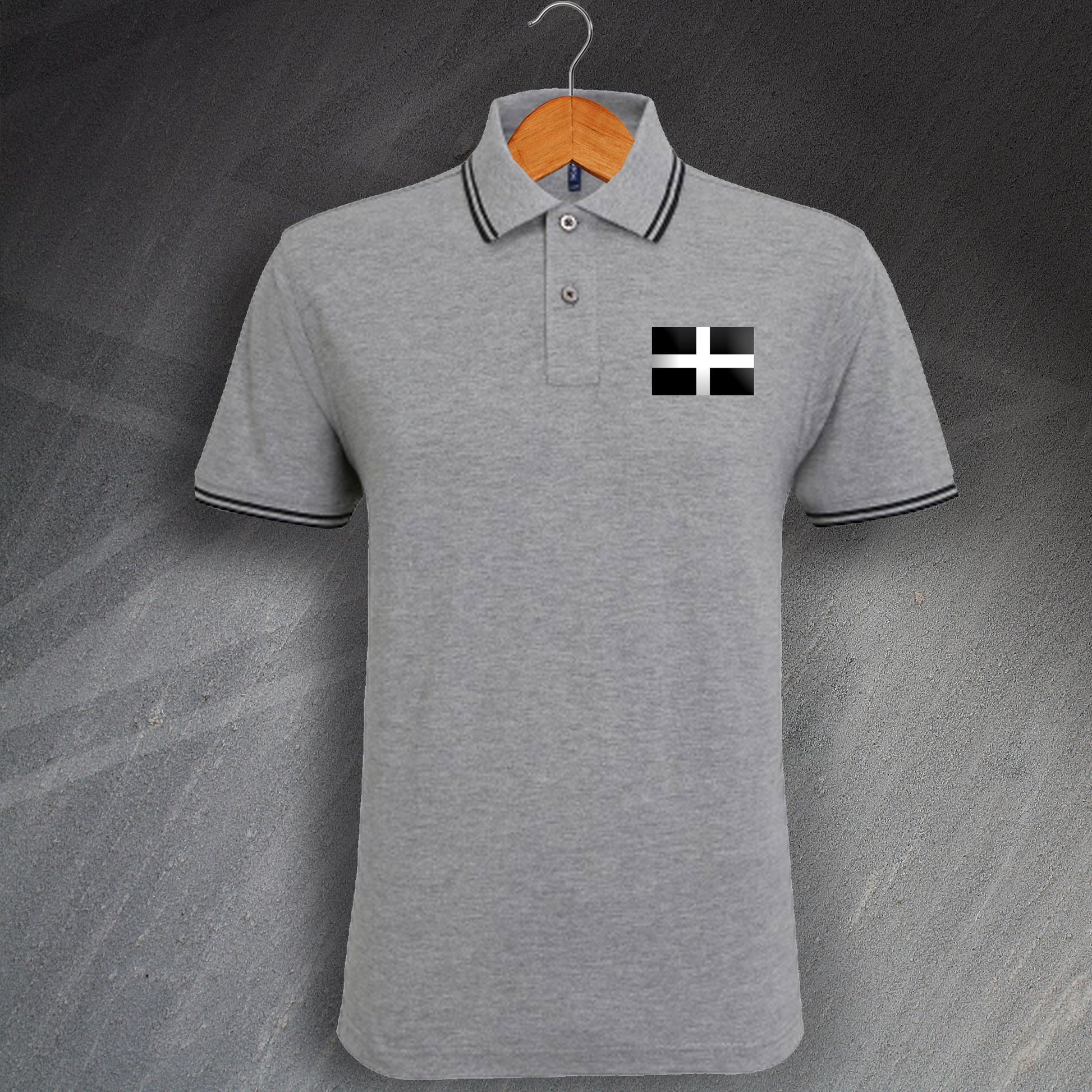 Saint Piran's Flag Polo Shirt