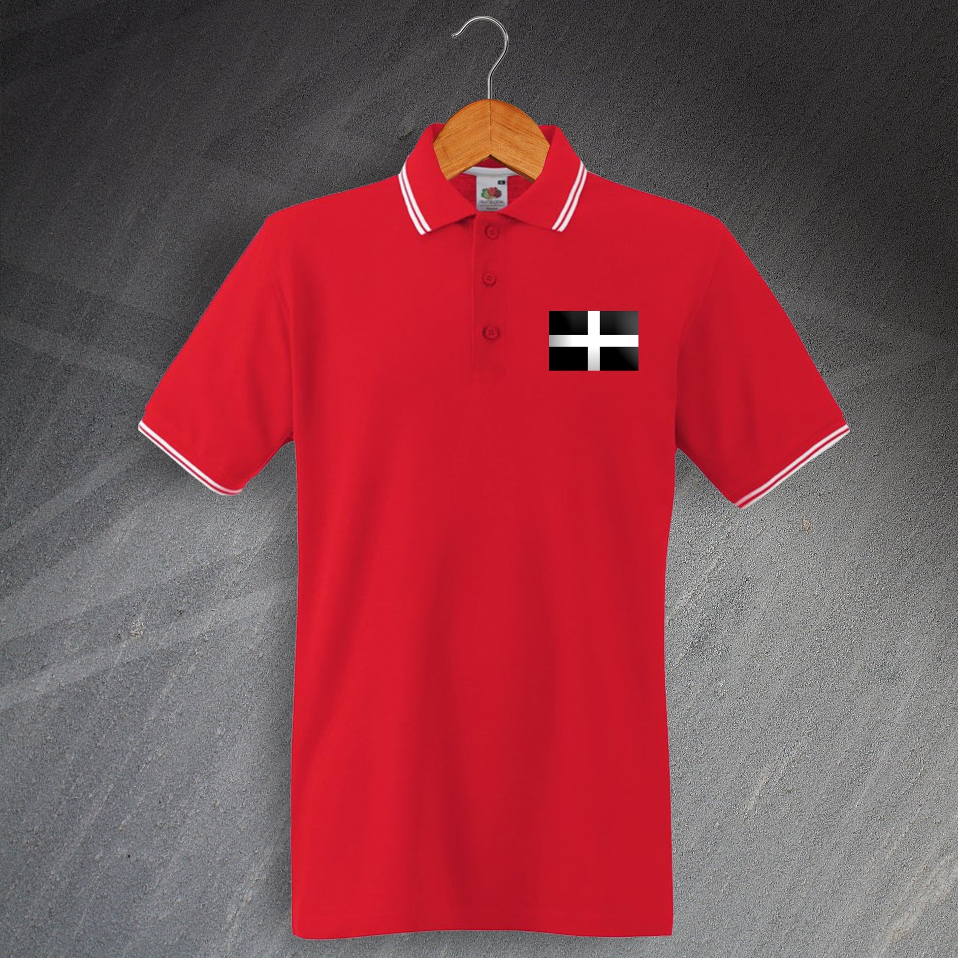Saint Piran's Flag Polo Shirt