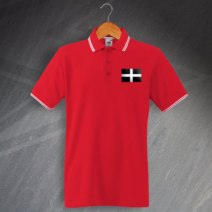 Saint Piran's Flag Polo Shirt