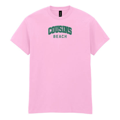 Cousins Beach Embroidered Heavy Cotton T Shirt