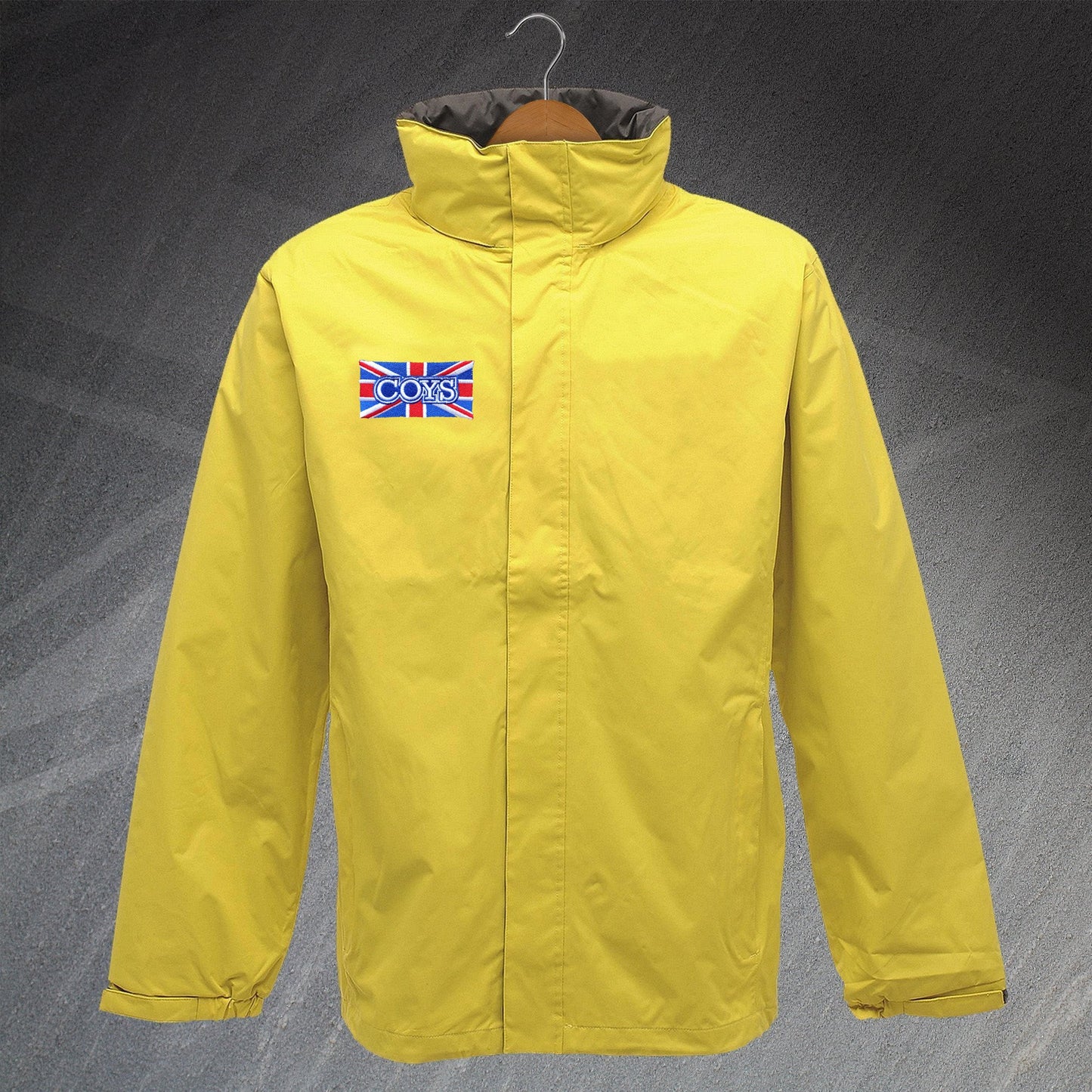 COYS Embroidered Union Jack Waterproof Jacket
