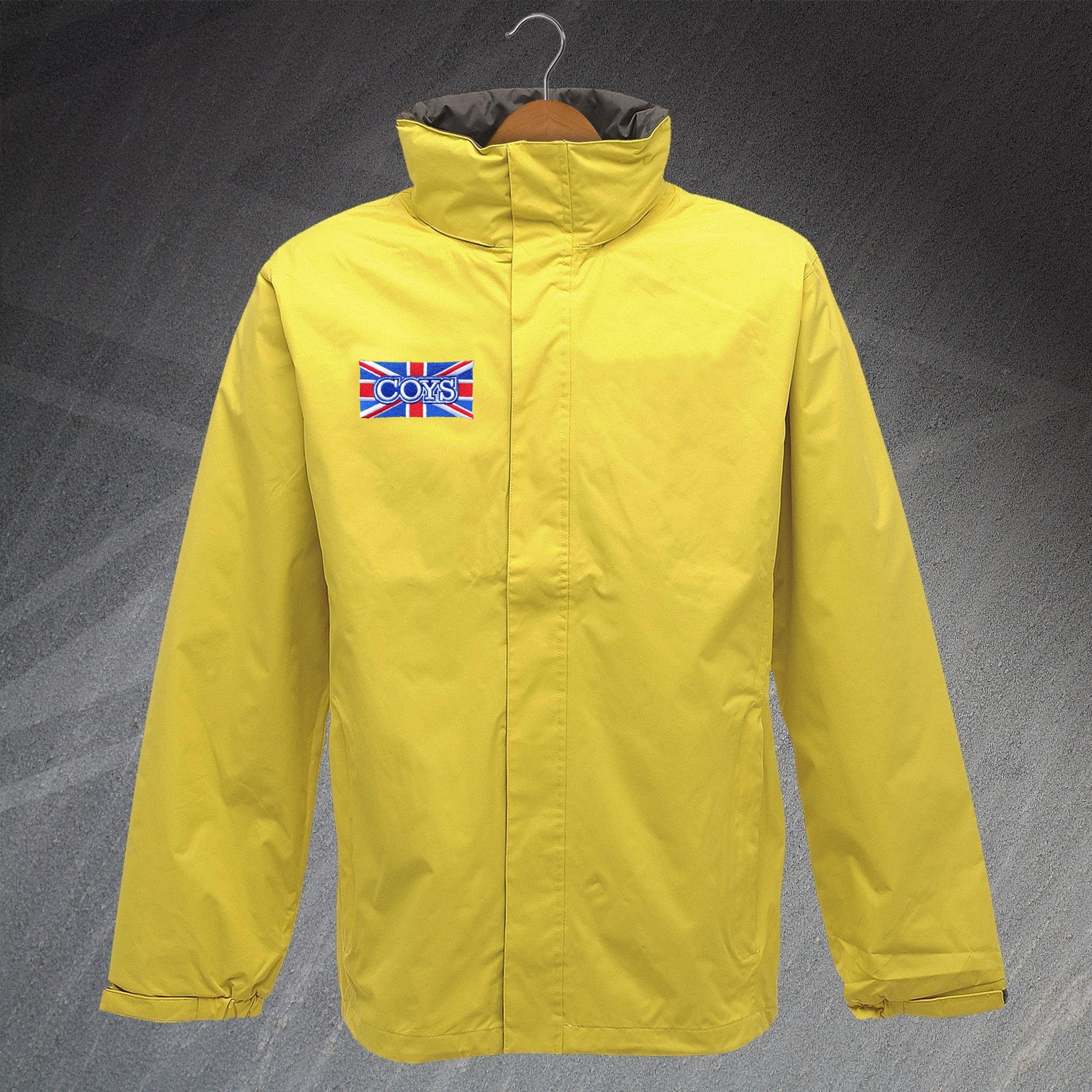 COYS Embroidered Union Jack Waterproof Jacket