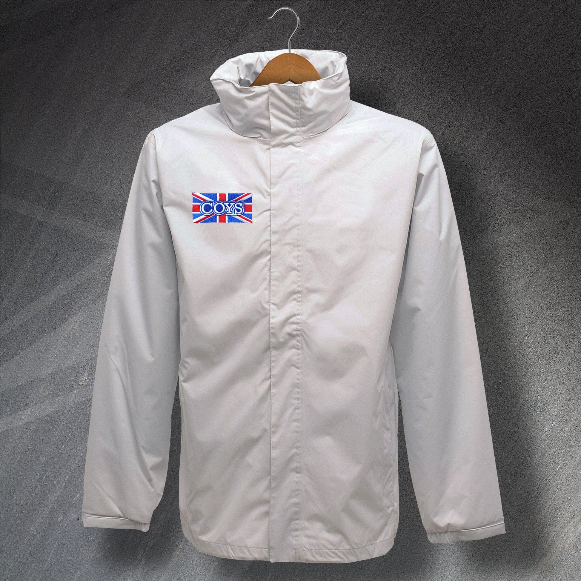 COYS Embroidered Union Jack Waterproof Jacket