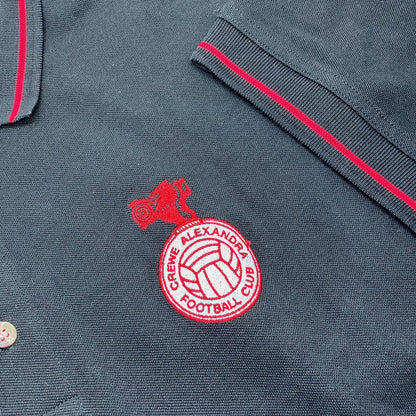 Crewe Football Polo Shirt Embroidered Contrast 1975