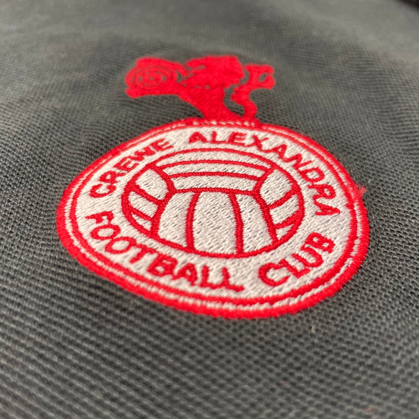 Crewe Football Polo Shirt Embroidered Contrast 1975