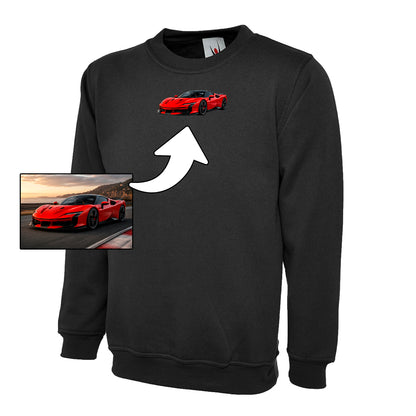 Custom Car Embroidered Sweatshirt