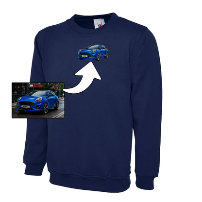 Custom Car Embroidered Sweatshirt