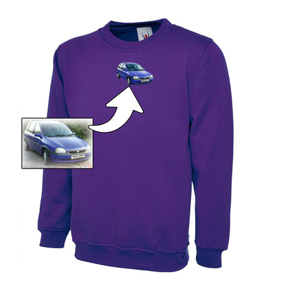 Custom Car Embroidered Sweatshirt